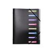 Exacompta - Trieur polypro 8 positions - noir