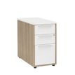 3483600512574-Caisson bout de bureau ARPE - Profondeur 80 cm - 3 tiroirs - Blanc-P_79392512_1-0