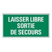 8711234128706-Pickup - Panneau de signalisation - 300 x 150 mm - Garder la sortie d'urgence libre-P_79396288_1-0