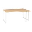 3483600495426-Bureau compact à droite SUNDAY - 160 cm - Pieds cadre - Chêne-P_79408126_1-0
