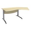 3253310150287-Bureau 135° IDRA - retour d'angle à droite - L180 cm - Pieds aluminium - plateau imitatio-P_79408657_1-0