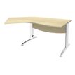 3253310150454-Bureau 135° IDRA - retour d'angle à gauche - L180 cm - Pieds blanc - plateau imitation Er-P_79408674_1-0