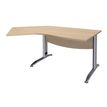 3253310150775-Bureau 135° IDRA - retour d'angle à gauche - L180 cm - Pieds aluminium - plateau imitatio-P_79408706_1-0