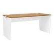 3483600722195-Bureau YES ! - 160 cm - Pieds panneaux fixes - Merisier-P_79409765_1-0