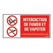 8711234129963-Pickup - Plaque de signalisation - 300 x 150 mm - interdiction de vapoter et de fumer-P_79418822_1-0