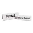 Promocome - Chevalet porte nom 120 x 45 mm