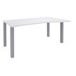 3253310164697-Bureau Vague EXPRIM - L140 cm - Retour droite - Plateau Blanc perle - Pieds alu-P_79432350_1-0