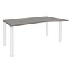 3253310164741-Bureau Vague EXPRIM - L140 cm - Retour droite - Plateau imitation Chêne gris - Pieds blanc-P_79432355_1-0