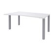 3253310164840-Bureau Vague EXPRIM - L140 cm - Retour gauche - Plateau Blanc perle - Pieds alu-P_79432365_1-0