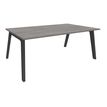 3253310163348-Bureau STEELY Manager - L180 x P100 x H72,5 cm - plateau imitation Chêne gris - Pieds carb-P_79432615_1-0