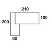 3253310163393-Bureau STEELY Manager - L180 x P100 x H72,5 cm - console retour à gauche (2 tiroirs) L200 x P60 x H72,5 cm - pieds blanc - p-P_79432620_5-4