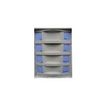 3219099811610-Module 4 tiroirs pour armoire à rideaux - hauteur 100 mm - gris/bleu-P_79433049_3-2
