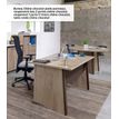 3483600874306-Bureau MAMBO - 140 cm - Pieds panneaux - Chêne Sonoma/noir-P_79433380_4-1