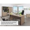3483600874306-Bureau MAMBO - 140 cm - Pieds panneaux - Chêne Sonoma/noir-P_79433380_5-2