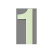 8711234005137-Pickup Glow in the dark - Étiquette autocollante phosphorescente 100 mm - Chiffre 1-P_79435390_1-0