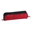 Clairefontaine - Trousse rectangulaire - cuir - bicolore noir/rouge