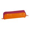 Clairefontaine - Trousse rectangulaire - cuir - bicolore orange/fuchsia
