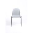 3701338800412-Chaise CHARLOTTE - pieds chromés avec accroches - gris clair-P_79438550_2-1