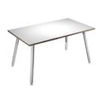 7331910018872-Bureau LEONARDO - 140 cm - Blanc chants chêne-P_79439397_1-0