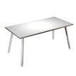 7331910018889-Bureau LEONARDO - 160 cm - Blanc chants chêne-P_79439398_1-0