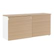 3483600849083-Crédence YES ! - L160 x H75 x P45 - 2 portes coulissantes - Façade et dessus Chêne-P_79440895_1-0