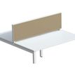 Ecran de séparation cadre aluminium H33 x L120 cm - cadre aluminium blanc - toile sable