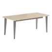 2012349454626-Bureau EVIDENCE - 160 cm - Pieds blancs - Plateau imitation hêtre-P_79441312_2-1