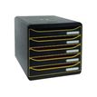9002493424548-Exacompta BigBox Plus - Module de classement 5 tiroirs - noir/orange/noir-P_79442642_1-0