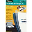 043859514724-Fellowes - kit de démarrage de reliure A4 (21 x 29,7 cm) - pour 10  dossiers avec anneaux plastique 6 mm (x5), 8 mm (x5) jusq--0