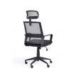 3760185020855-Fauteuil de bureau LIBERTY 02 - accoudoirs fixes - appui-tête réglable - noir et gris--4