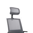 3760185020855-Fauteuil de bureau LIBERTY 02 - accoudoirs fixes - appui-tête réglable - noir et gris--7