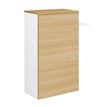 Surmeuble d'appoint ou comptoir d'accueil SUNDAY - L 83/61 x H 98/110 x P 32 cm - Chêne