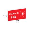 2012348178226-Plaque personnalisée avec votre texte - 120 x 60 mm - rouge - adhésivée prête à poser--1