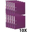 Exacompta Prem'Touch - 10 Classeurs à levier - Dos 80 mm - A4 Maxi - pour 600 feuilles - fuchsia