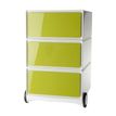 Caisson de bureau mobile EASYBOX - 3 tiroirs - Vert