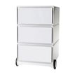 Caisson de bureau mobile EASYBOX - 3 tiroirs - Blanc