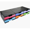 9002493422759-Exacompta Modulo Ecoblack - Elément de base cases normales noir/gris souris--2