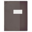 Oxford School Life - Protège cahier - 24 x 32 cm - noir translucide
