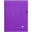 Clairefontaine Mimesys - Cahier polypro 24 x 32 cm - 96 pages - grands carreaux (Seyes) - violet