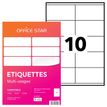 Office Star - 1000 Étiquettes multi-usages blanches - 105 x 57 mm - réf OS43425