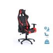 Fauteuil gamer SPORTING - accoudoirs réglables - noir et rouge