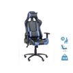 Fauteuil gamer SPORTING - accoudoirs réglables - noir et bleu