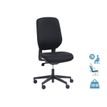 Fauteuil de bureau ROMEO - accoudoirs en option - noir, base noire