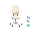 Fauteuil de bureau ROMEO - accoudoirs en option - beige, base alu