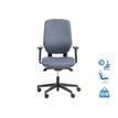 Fauteuil de bureau ROMEO - accoudoirs en option - gris, base noire