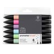 884955070505-BrushMarker - Pack de 6 stylos pinceaux et marqueurs - tons pastels--0