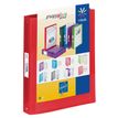 3135250956924-Viquel Propyglass - Classeur à anneaux personnalisable - Dos 35 mm - A4 - rouge--0