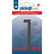 8711234018175-Pickup Home 3D Stockholm - Étiquette autocollante 90 mm - Chiffre 1 - gris--0