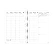 3371010427680-Agenda à spirale Clover Toscana Ministre avec répertoire - 1 semaine sur 2 pages - 16 x 24 cm - noir --1