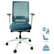 0400794385978-Fauteuil de bureau BRIAN - accoudoirs réglables - appui-tête en option - dossier en résille - Bleu--0